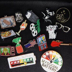 Enamel Pin Collection 17 Brand New Pins.